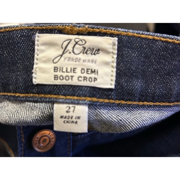 J. Crew Blue Denim Size 27 Boot Crop Jeans - Picture 4 of 4